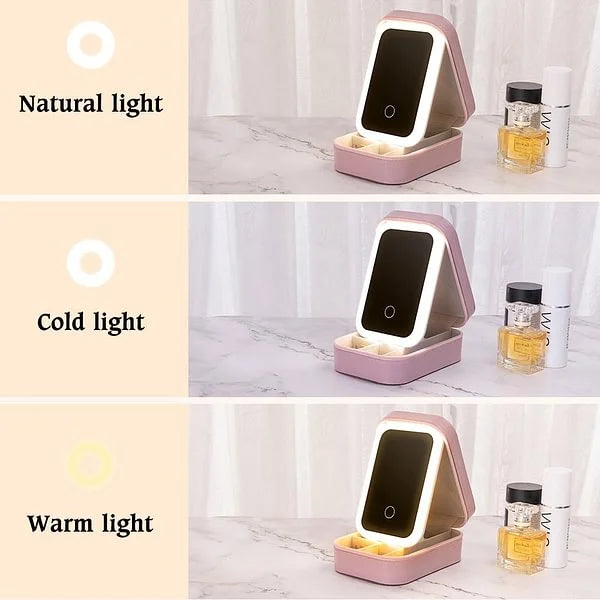 TravelGlow – Makeup Taske med LED-spejl